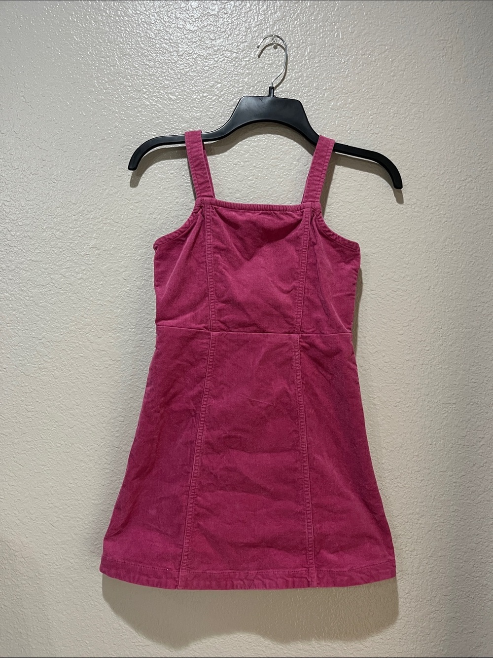 Crewcuts Raspberry Pink Corduroy Tank Dress Youth Girls Sz 10 Casual Boho Chic